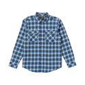 Night Raid Long Sleeve Flannel Shirt - Coronet Blue