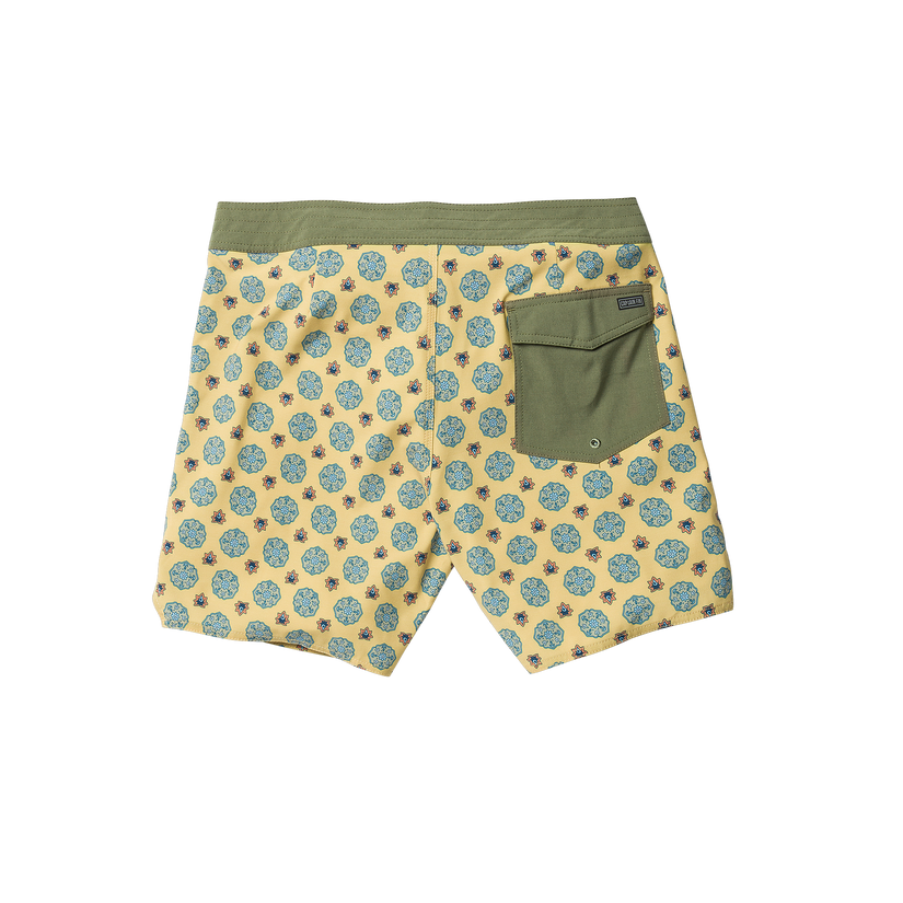 Voyager Paisley Boardshort Mineral Yellow Captain Fin Co