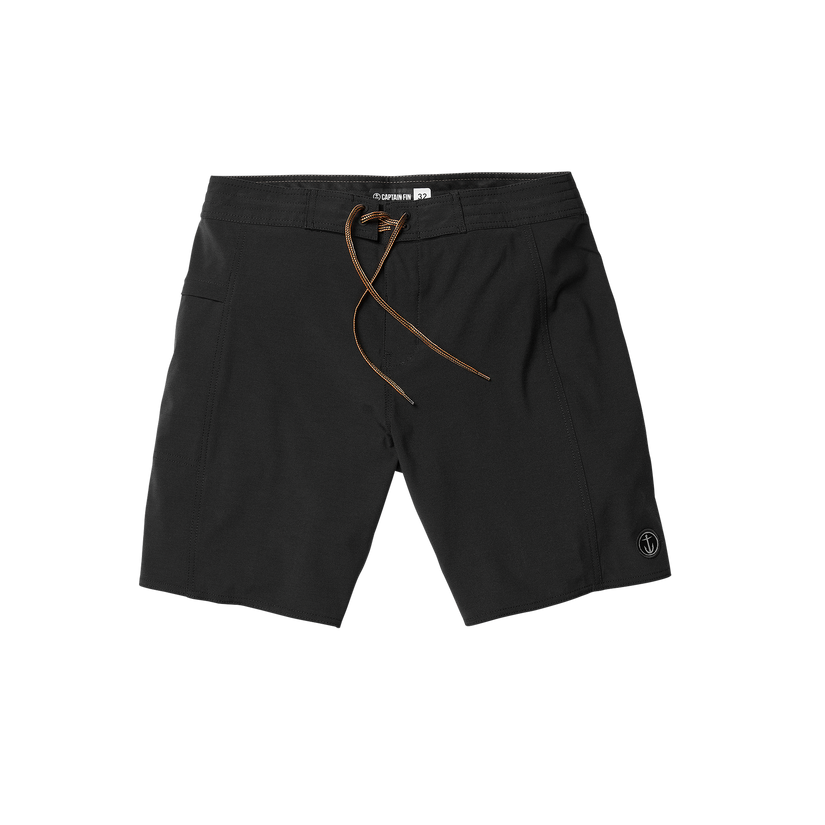 Keyhole Solid Boardshort - Blk - Captain Fin Co.