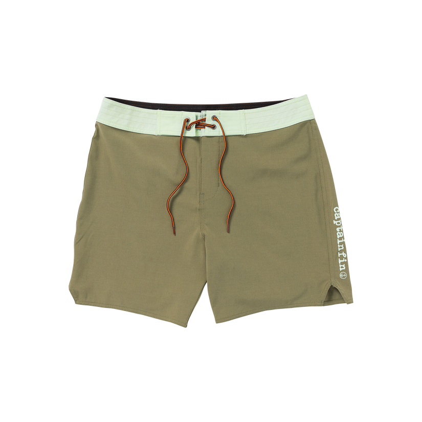 Voyager Solid Boardshort - Dark Olive - Captain Fin Co.