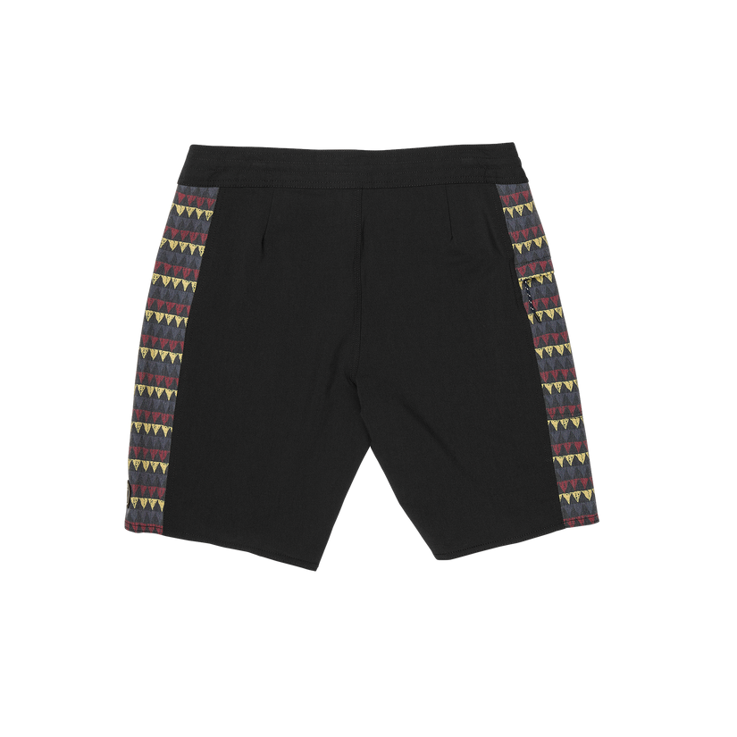 Keyhole Tribes Boardshort - Blk - Captain Fin Co.