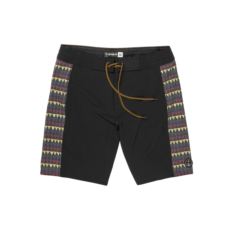 Keyhole Tribes Boardshort - Blk - Captain Fin Co.