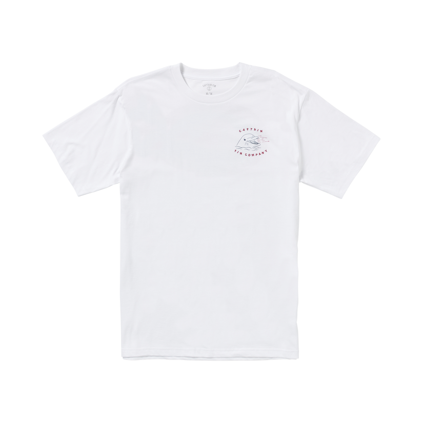 Fin Approved Short Sleeve Tee - White - Captain Fin Co.