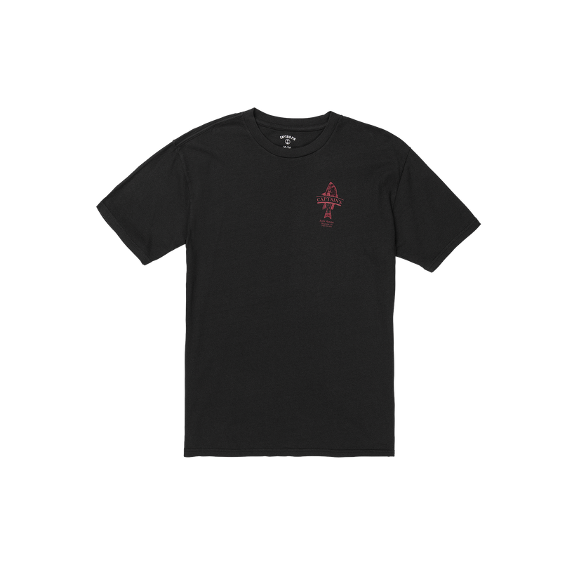 Cap Fish House Short Sleeve Tee - Blk