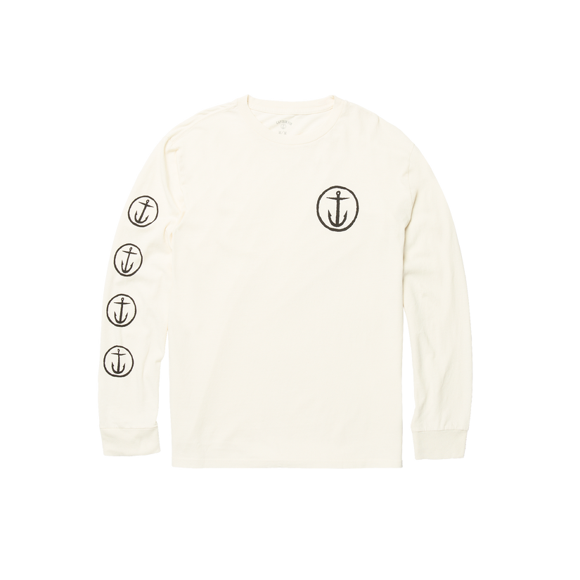 Og Logo Ls - VINTAGE WHITE - Captain Fin Co.