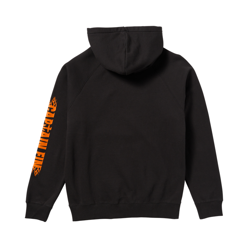 Fin Flame Pullover Hoodie - Black - Captain Fin Co.