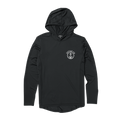 Early Boater Long Sleeve Hooded Surf Shirt - Black