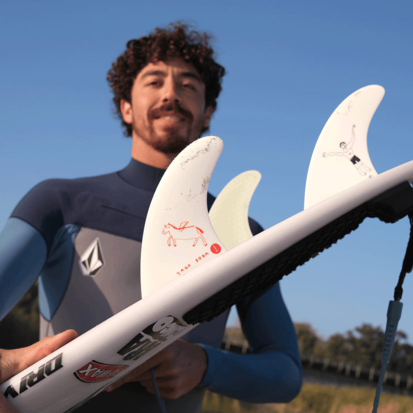 Yago Thruster White - Single Tab - Captain Fin Co.