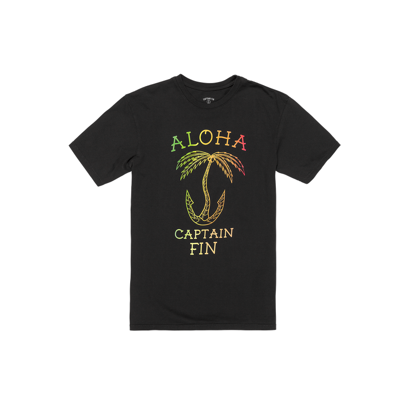 Aloha 2 Short Sleeve Tee - Black - Captain Fin Co.