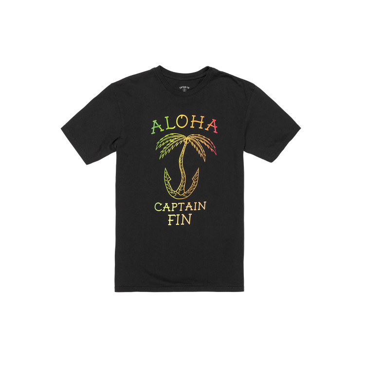 Aloha 2 Short Sleeve Tee - Black - Captain Fin Co.