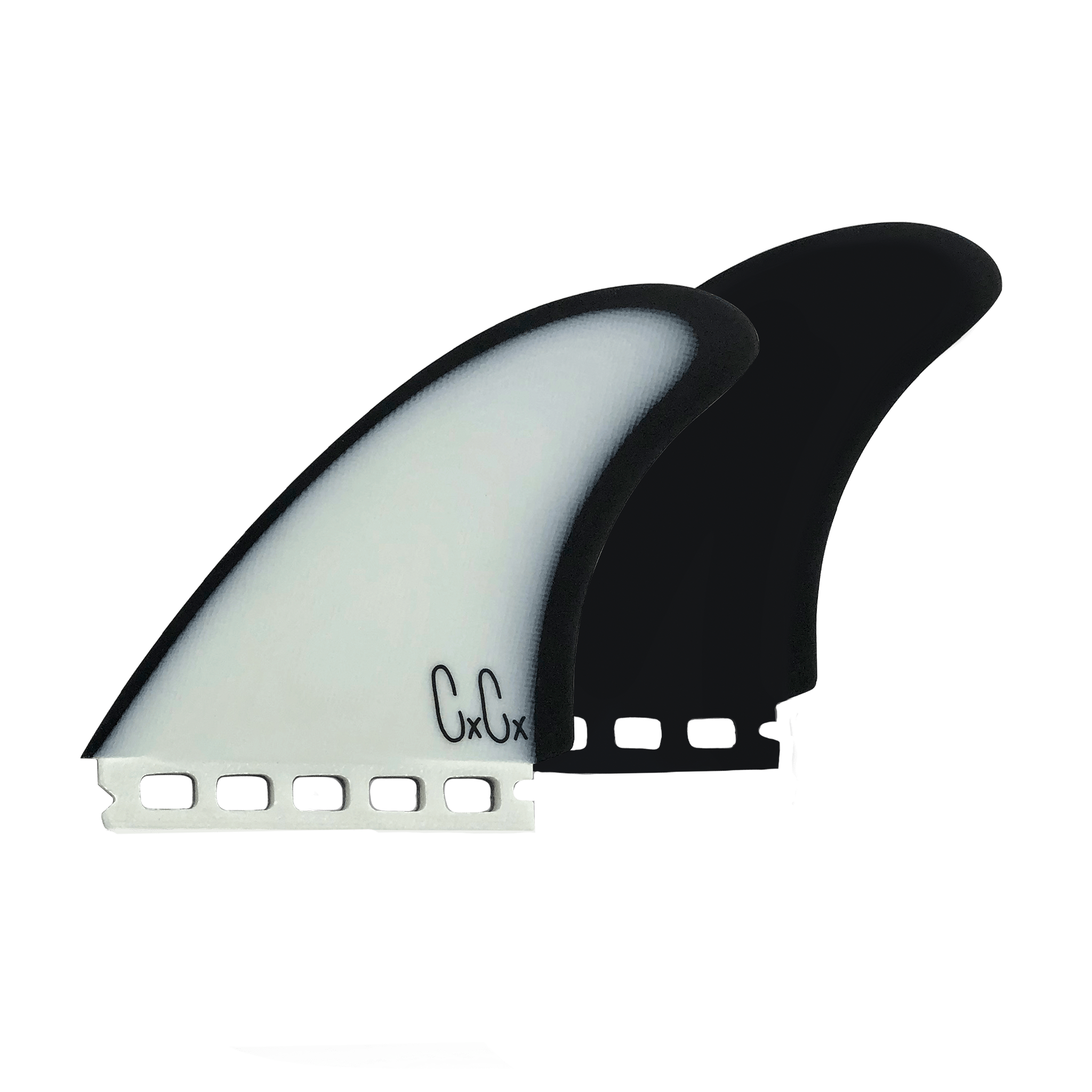 Christenson Twin Especial - White/Black - Single Tab – Captain Fin