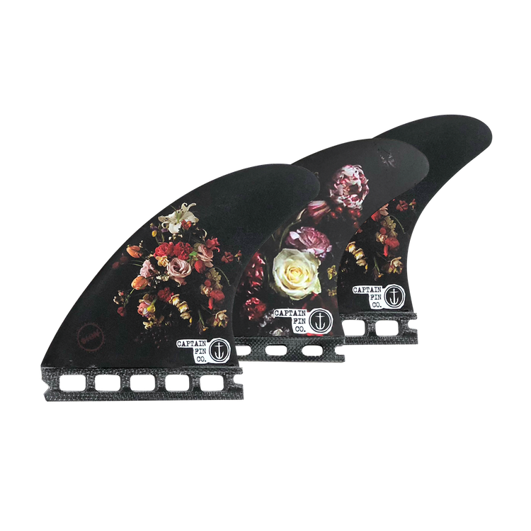 Dion Agius Flowers - Black - Single Tab – Captain Fin Co.