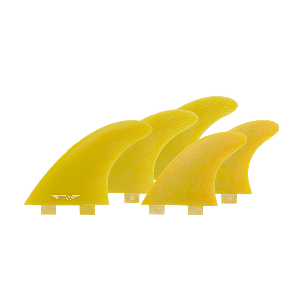 Tyler Warren 5 Fin Glass Yellow - Twin Tab – Captain Fin Co.